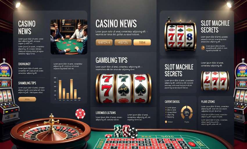 Elegáns kaszinó belső tér rulettasztallal, színes nyerőgépekkel és zsetonokkal – a ház előnye titkai.